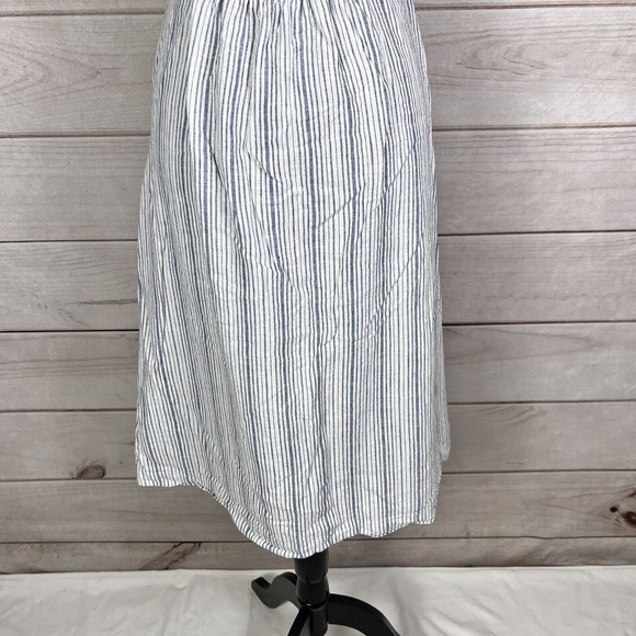 Marine Layer Tenley Skirt Midi Dress Stripe Cut Out - Picture 6 of 14